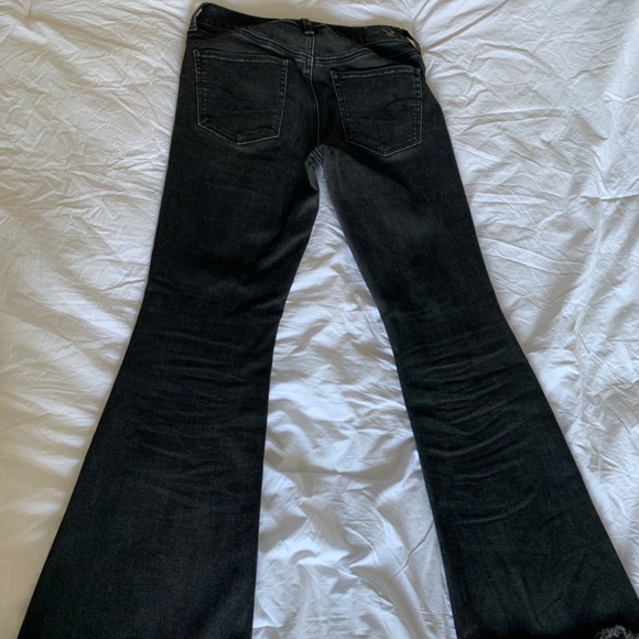 Perfectly flared black denim jeans - Picture 3 of 6